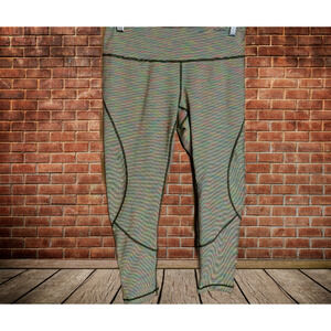 ZELLA High Waist Striped Leggings Small Cropped